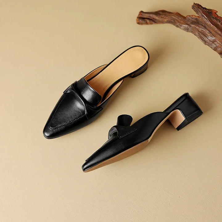 Mule aus echtem Leder Alaya