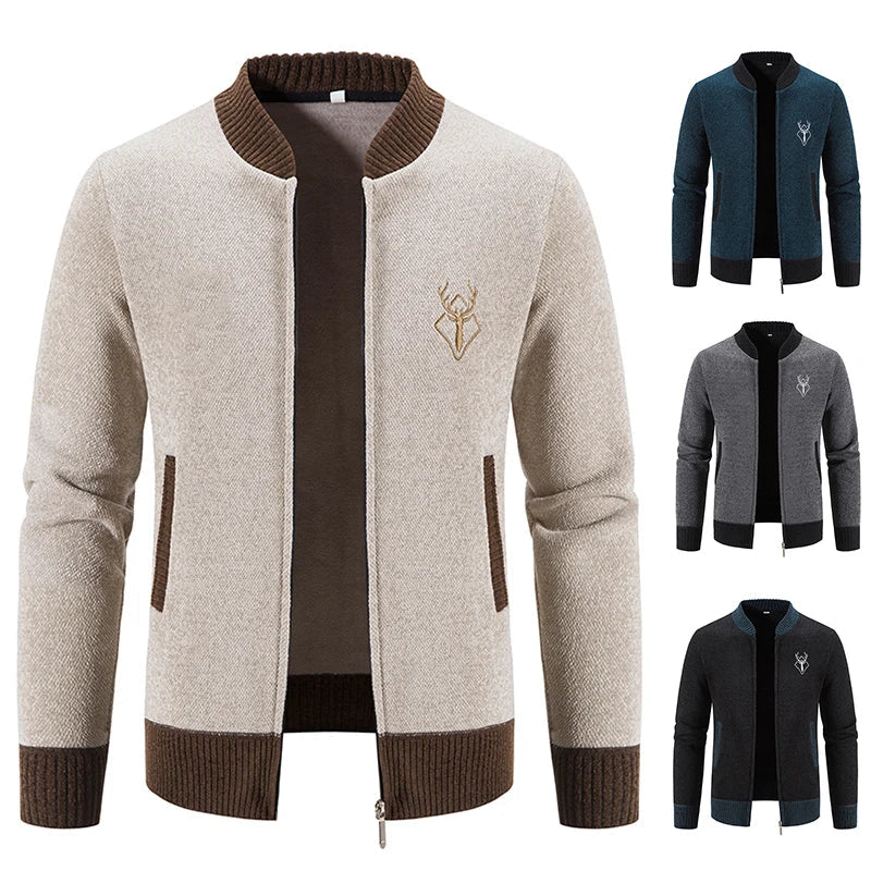 Pieter | Strickjacke für Herren mit Herbstdetail