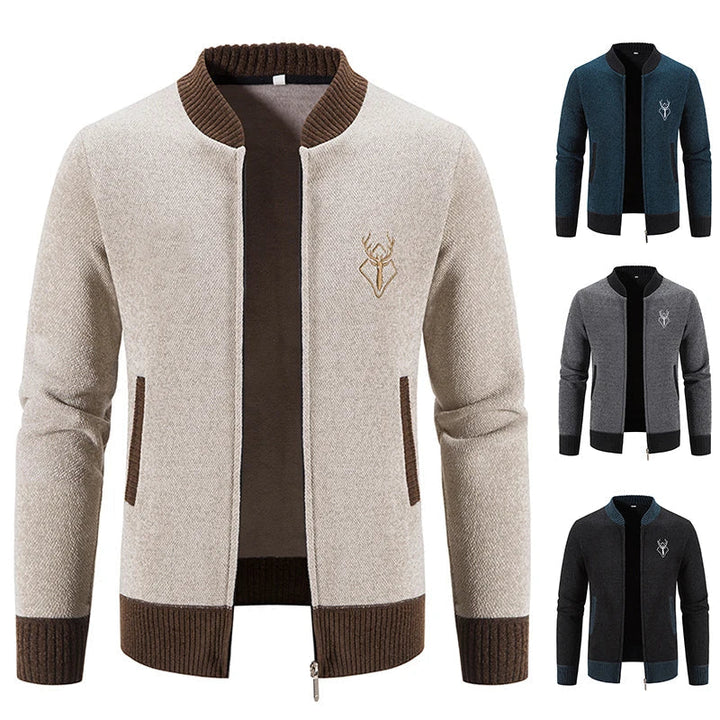 Pieter | Strickjacke für Herren mit Herbstdetail