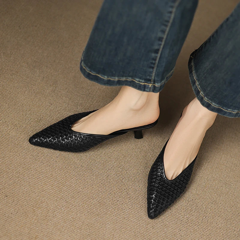 Mule aus echtem Leder Olivia