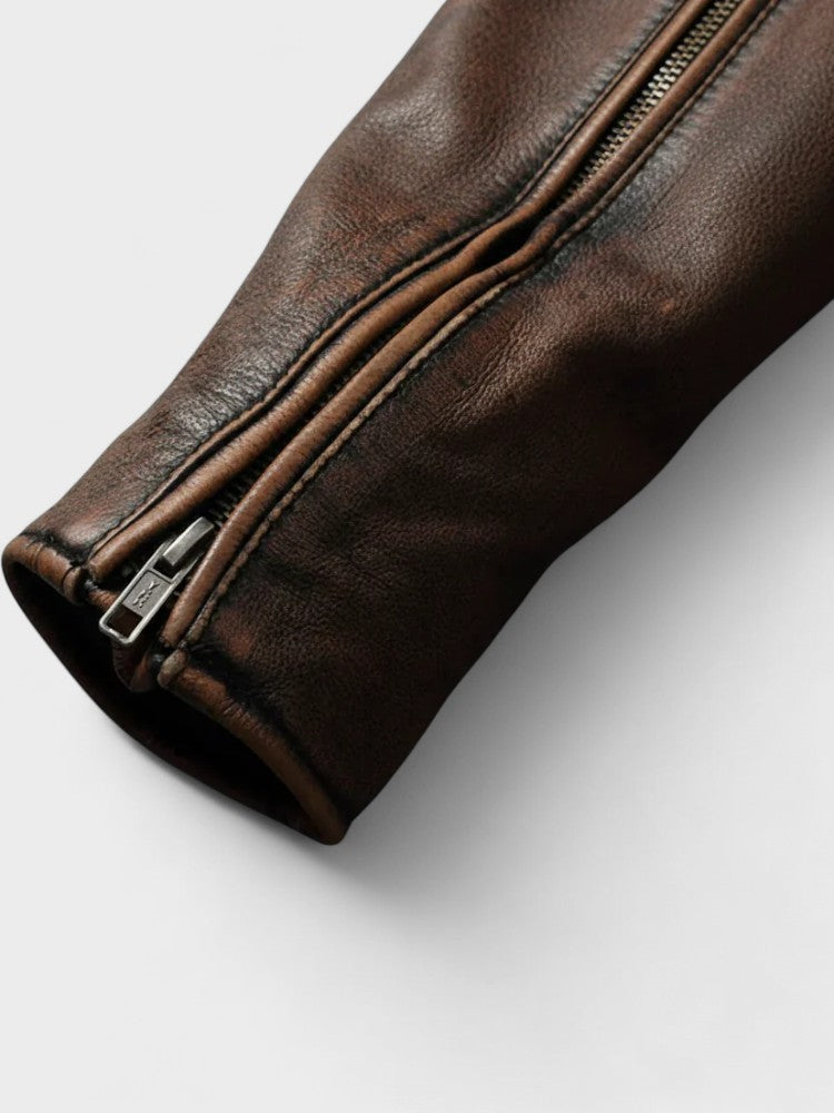 Ted™ | Vintage Abgenutzte Café Racer Jacke