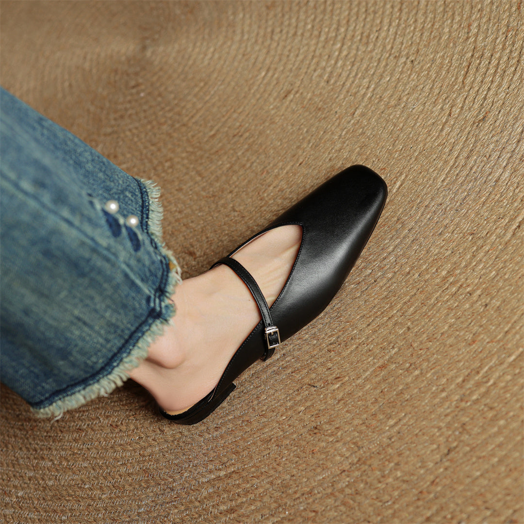 Mule aus echtem Leder Miral