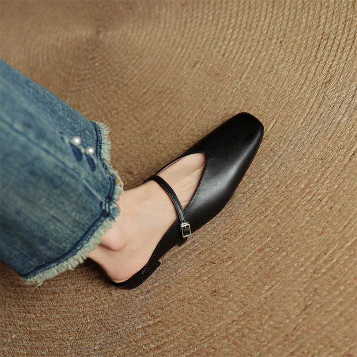Mule aus echtem Leder Miral