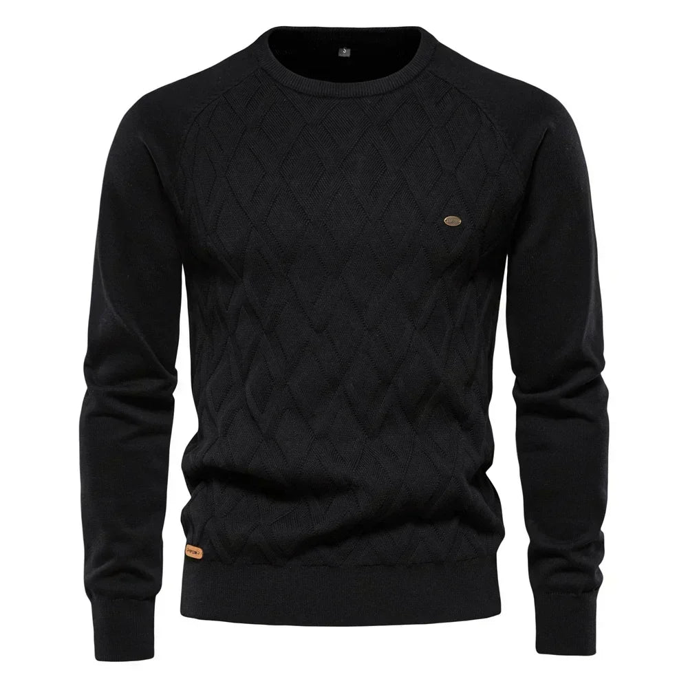 Theodor | Herrenpullover mit Rautenmuster