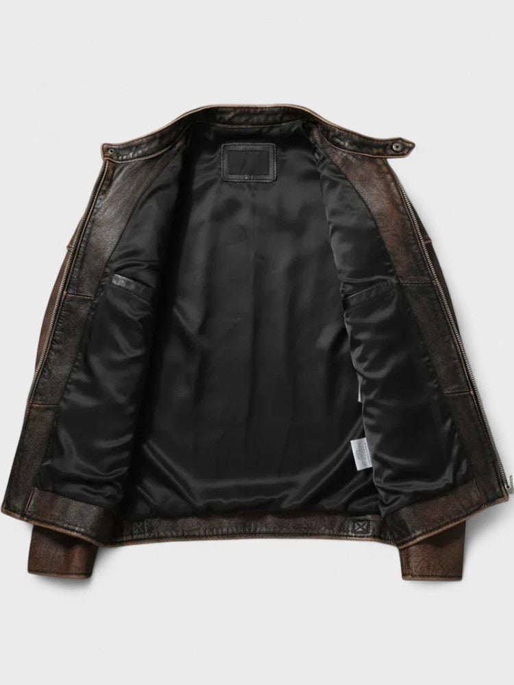 Ted™ | Vintage Abgenutzte Café Racer Jacke