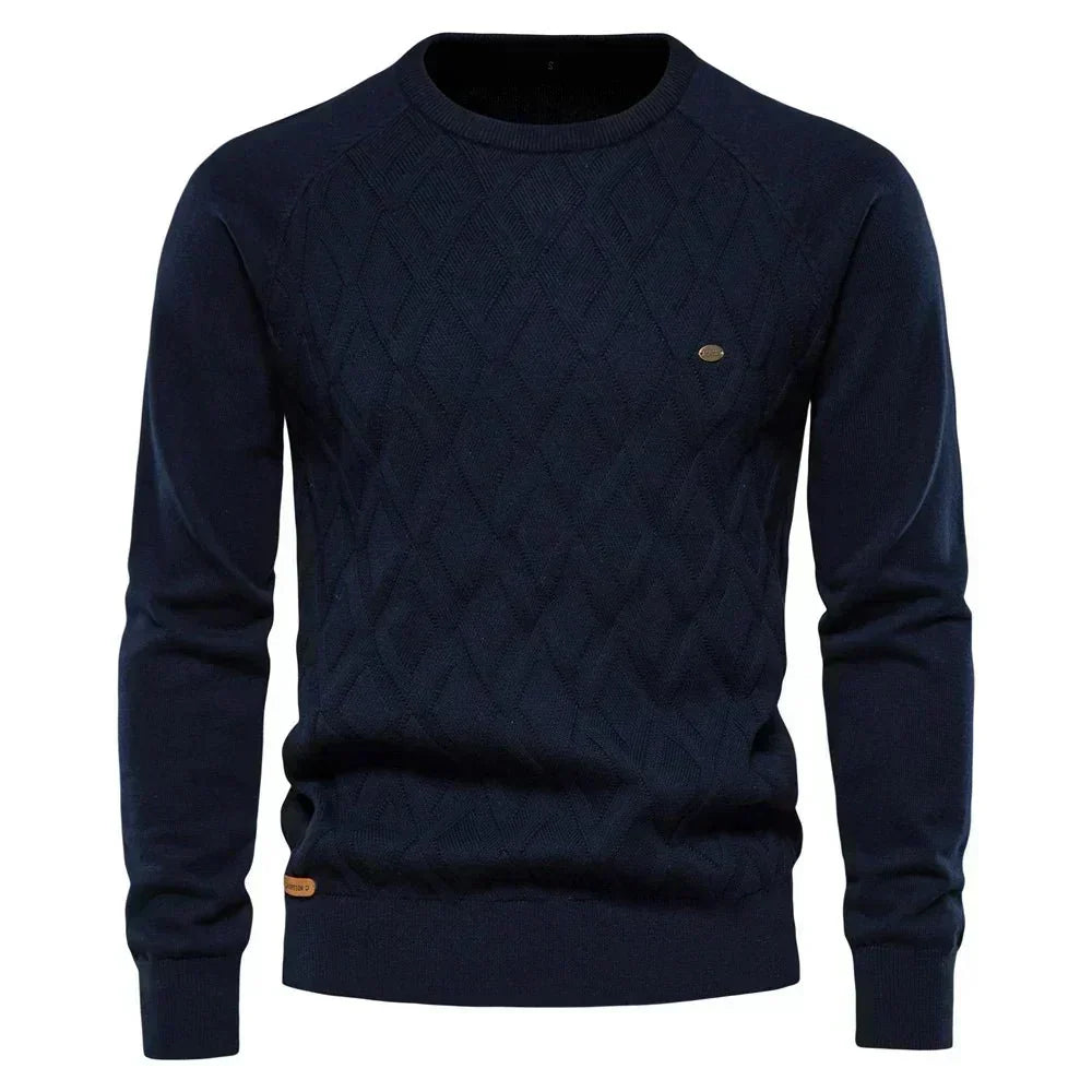 Theodor | Herrenpullover mit Rautenmuster