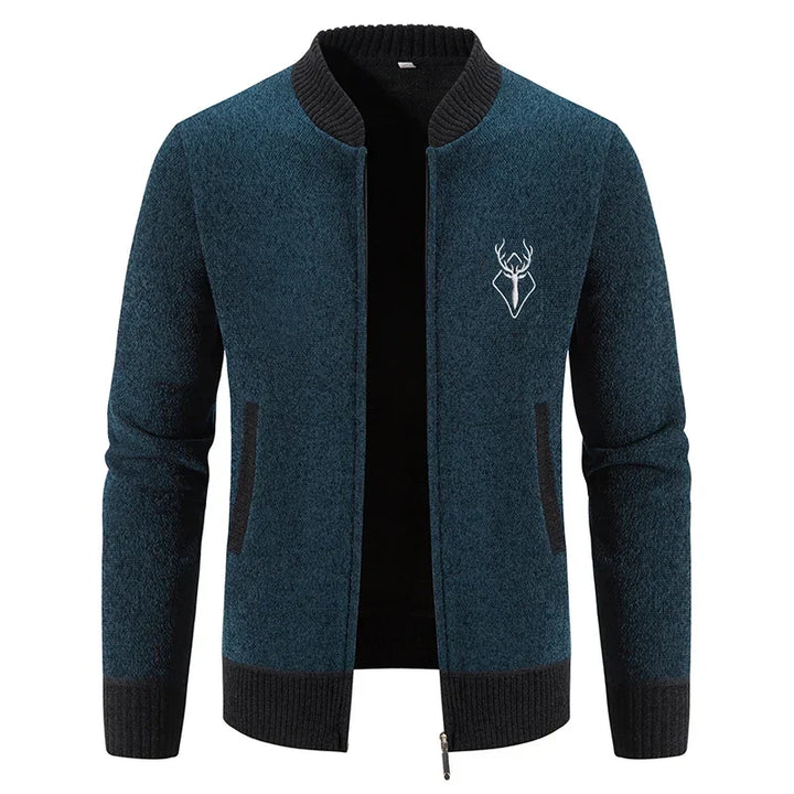 Pieter | Strickjacke für Herren mit Herbstdetail