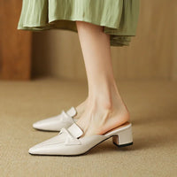 Mule aus echtem Leder Alaya