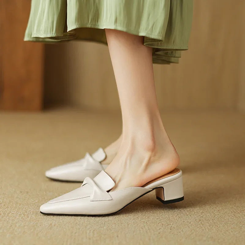 Mule aus echtem Leder Alaya