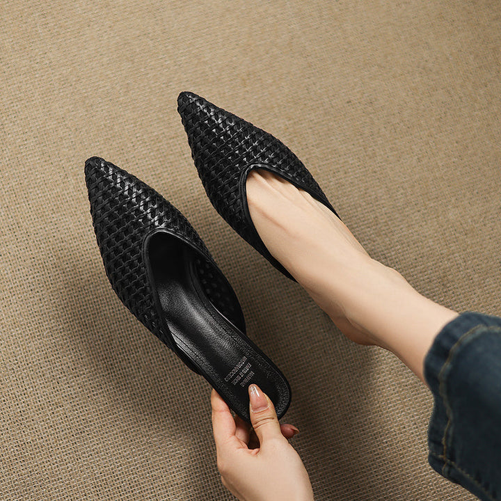 Mule aus echtem Leder Olivia