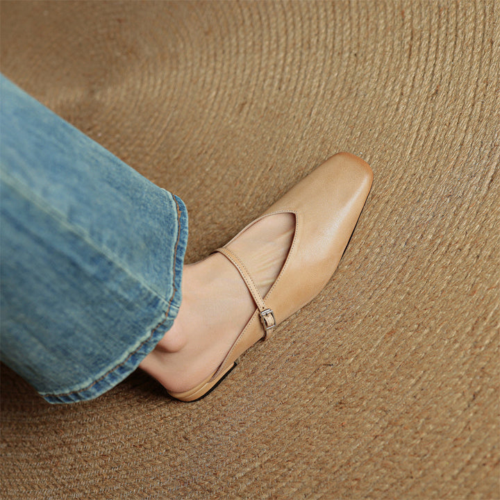 Mule aus echtem Leder Miral