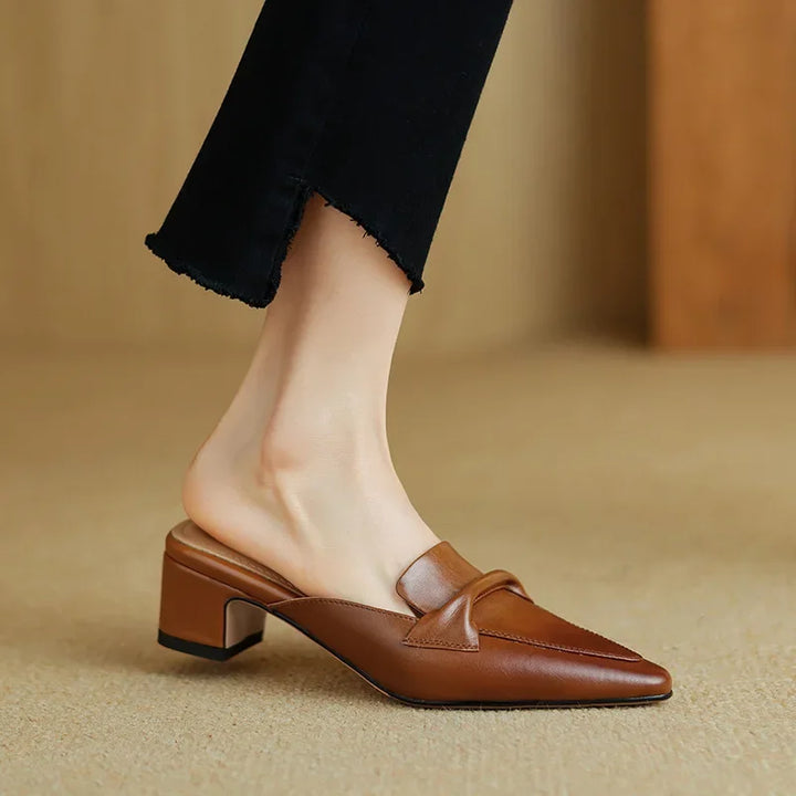 Mule aus echtem Leder Alaya