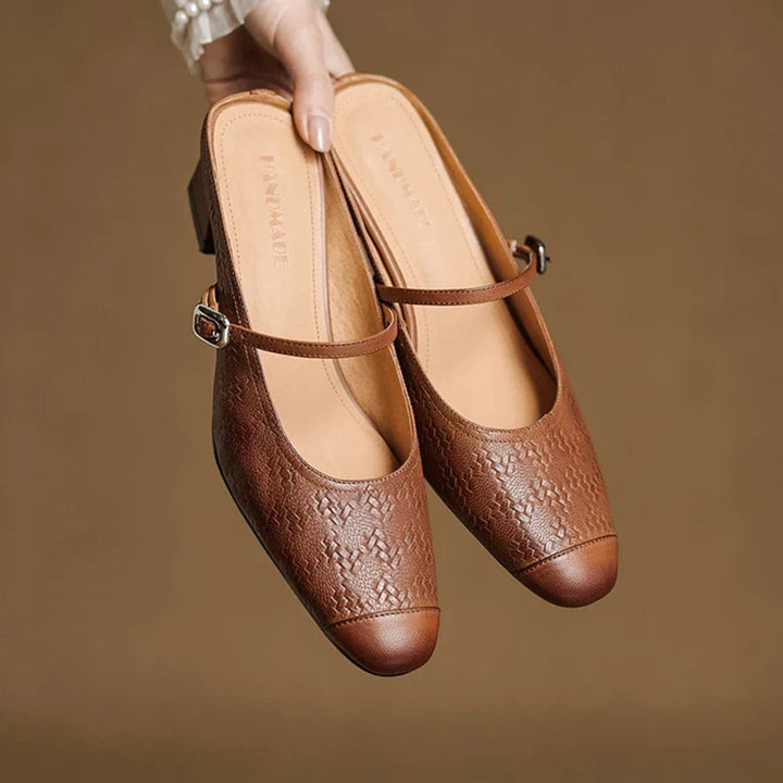 Mule aus echtem Leder