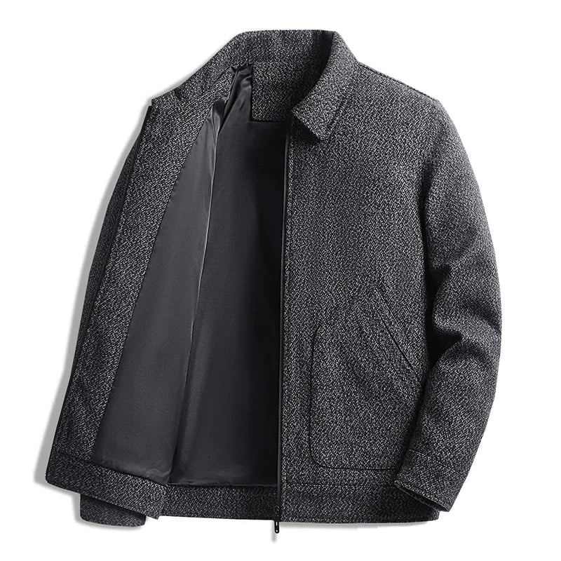 Gregory™ | Warme klassische strukturierte Zip-Jacke