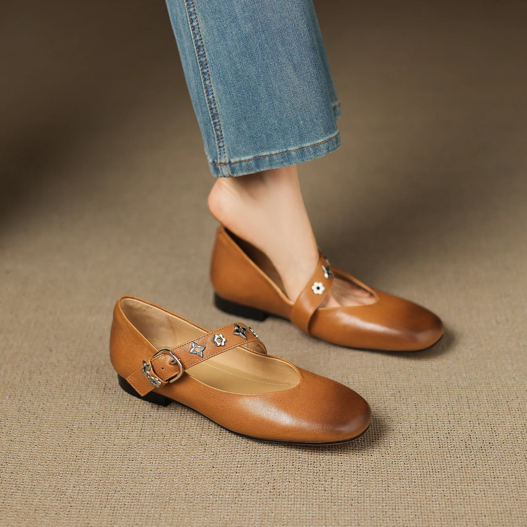 Elda Ballerine aus echtem Leder