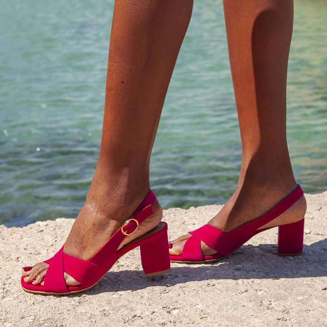 BONNIE | Blockabsatz Crossover Sandalen
