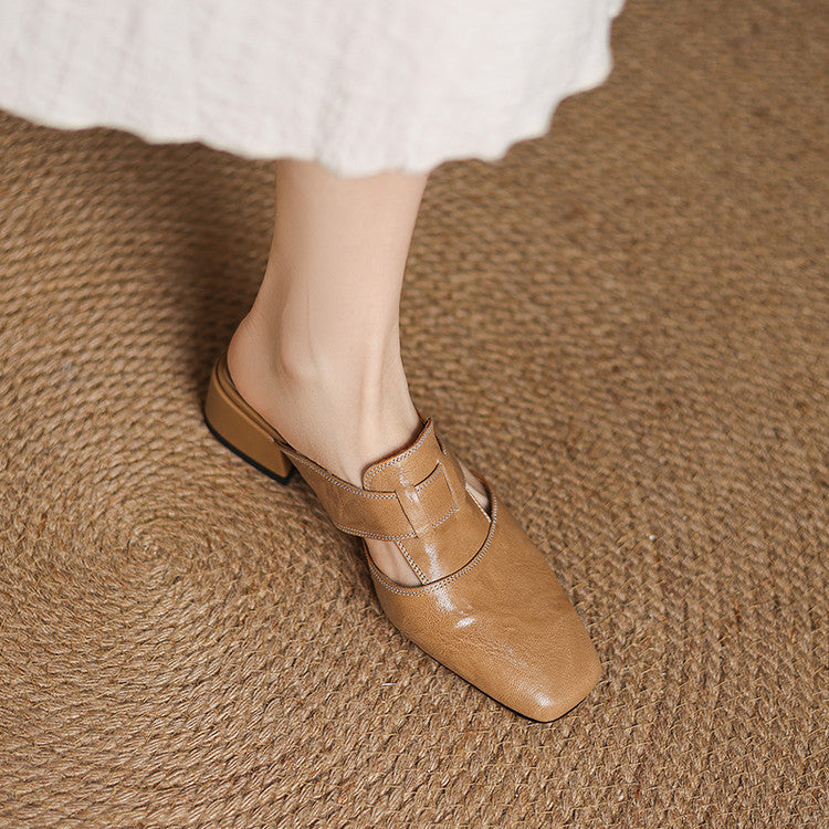 Mule aus echtem Leder Ivora