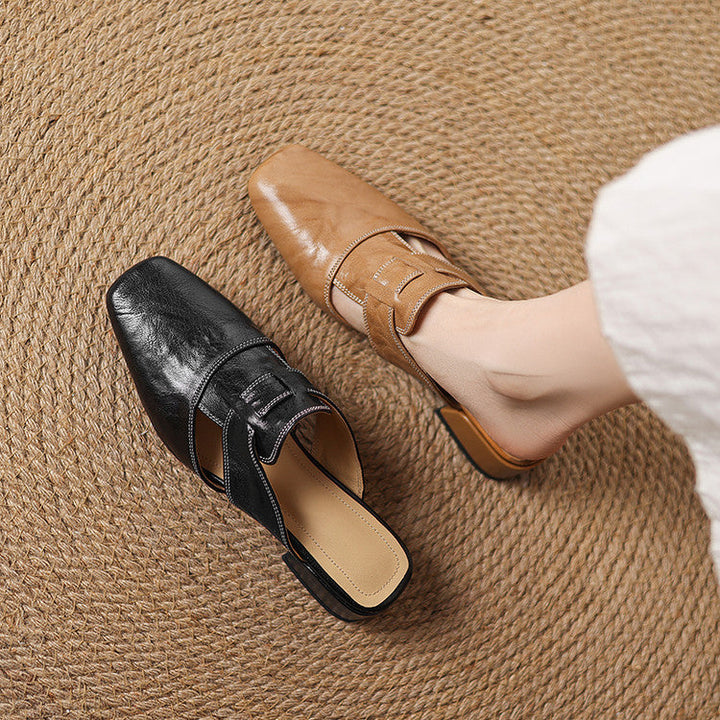 Mule aus echtem Leder Ivora