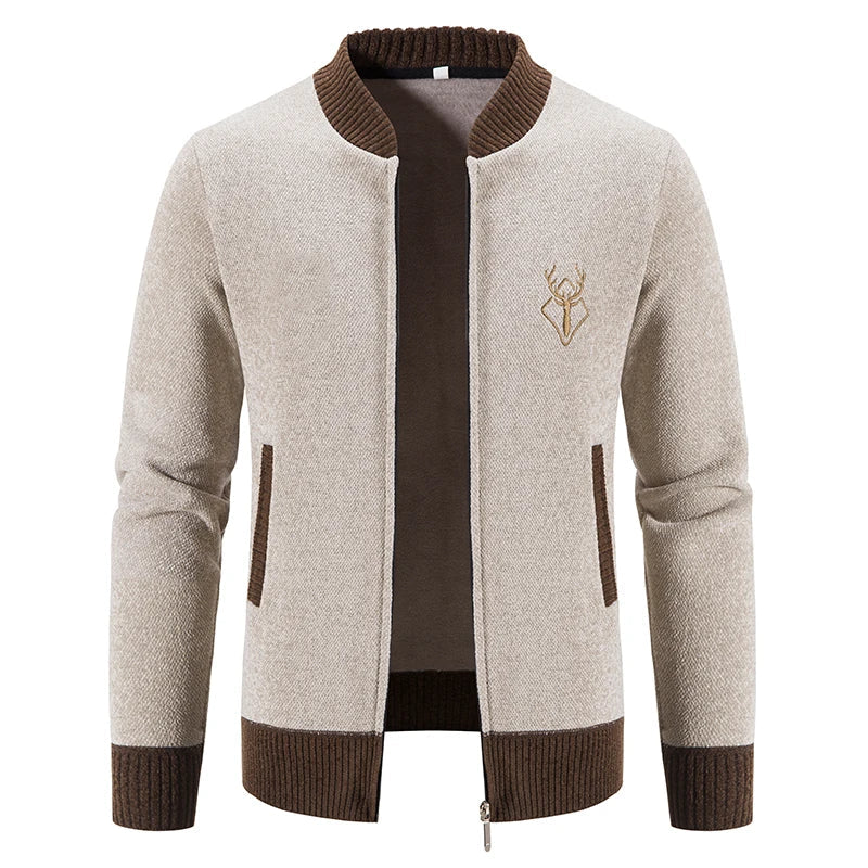 Pieter | Strickjacke für Herren mit Herbstdetail
