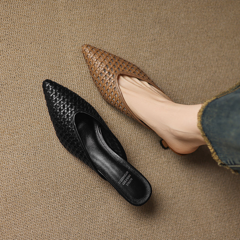 Mule aus echtem Leder Olivia