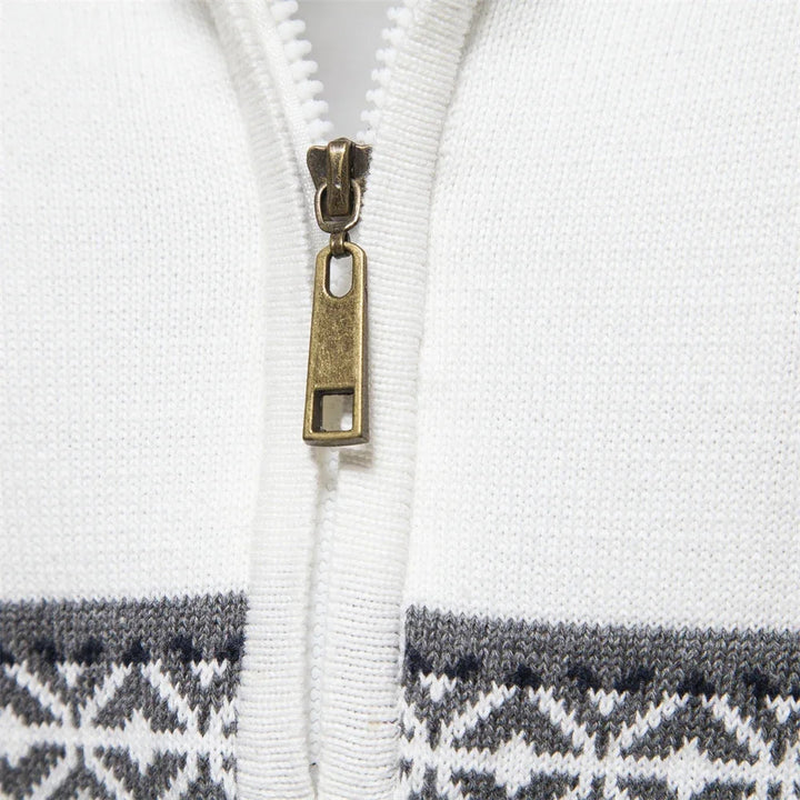 Henry™ - Stilvoller Fair Isle Halbzip-Pullover