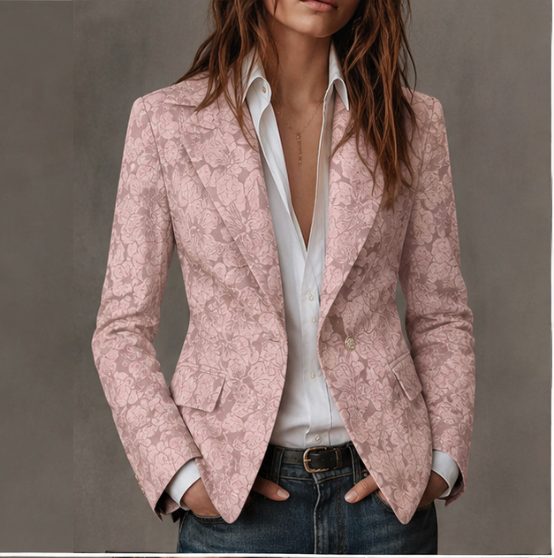Estelle | Blazer Jacquard Kaschmir Tailliert