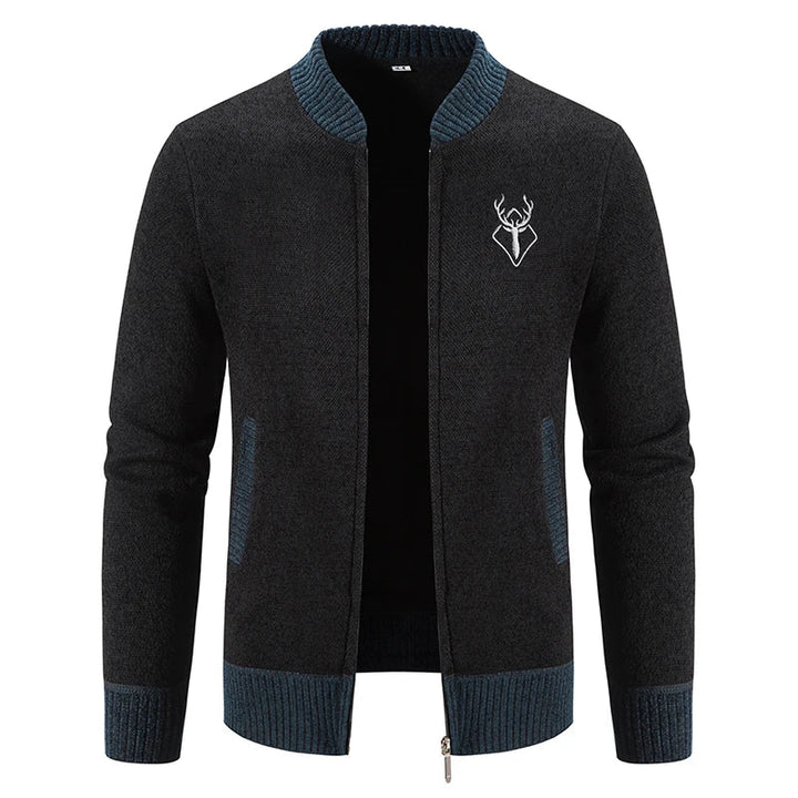 Pieter | Strickjacke für Herren mit Herbstdetail