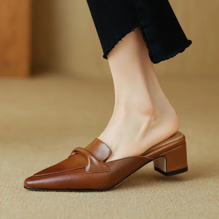 Mule aus echtem Leder Alaya