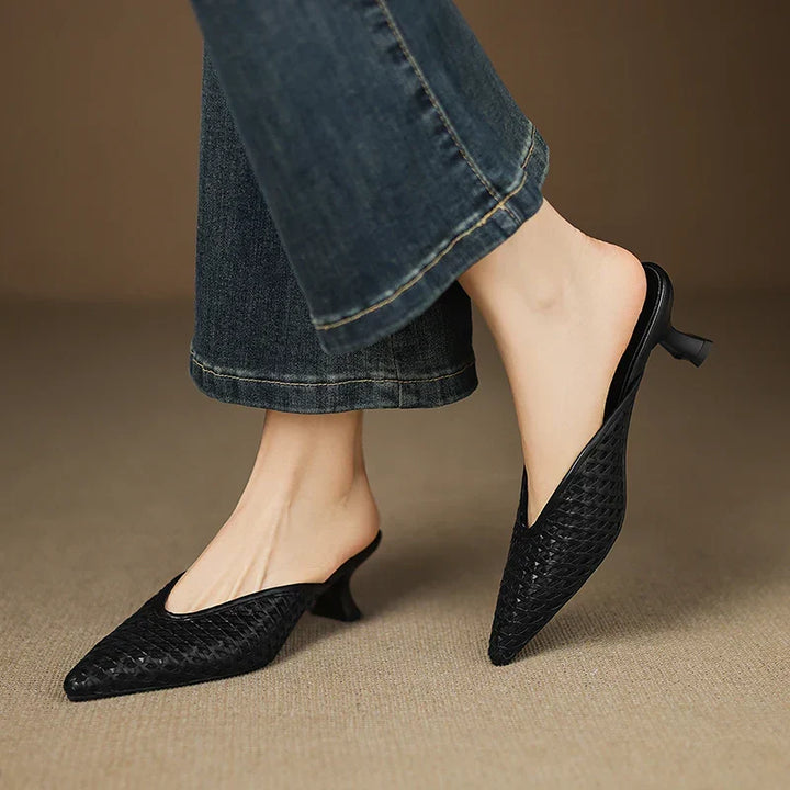 Mule aus echtem Leder Olivia