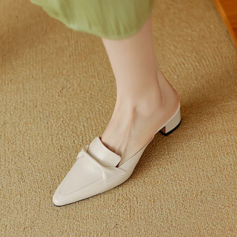 Mule aus echtem Leder Alaya