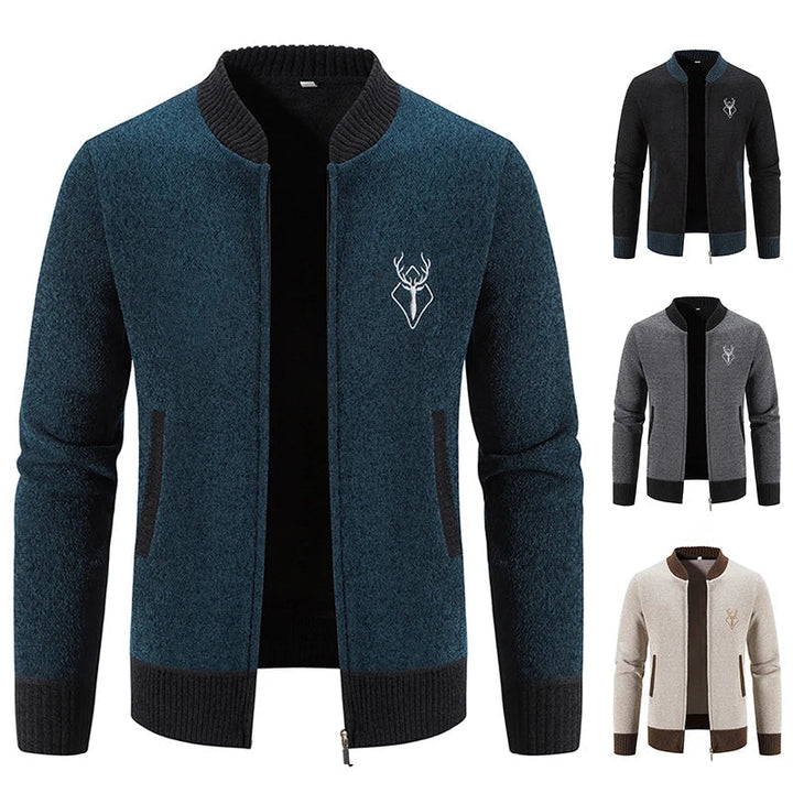 Pieter | Strickjacke für Herren mit Herbstdetail