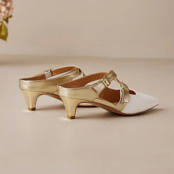 Mule aus echtem Leder