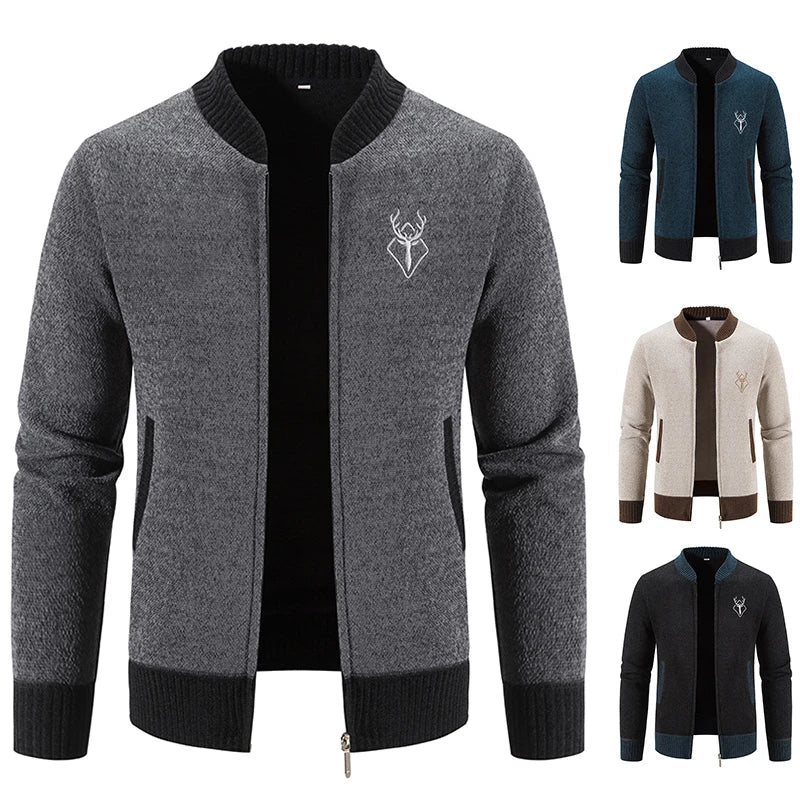 Pieter | Strickjacke für Herren mit Herbstdetail