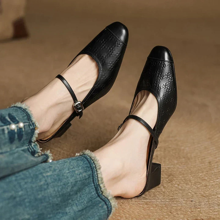 Mule aus echtem Leder