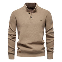 Konrad | Stylischer Herrenpullover mit Knopfdesign