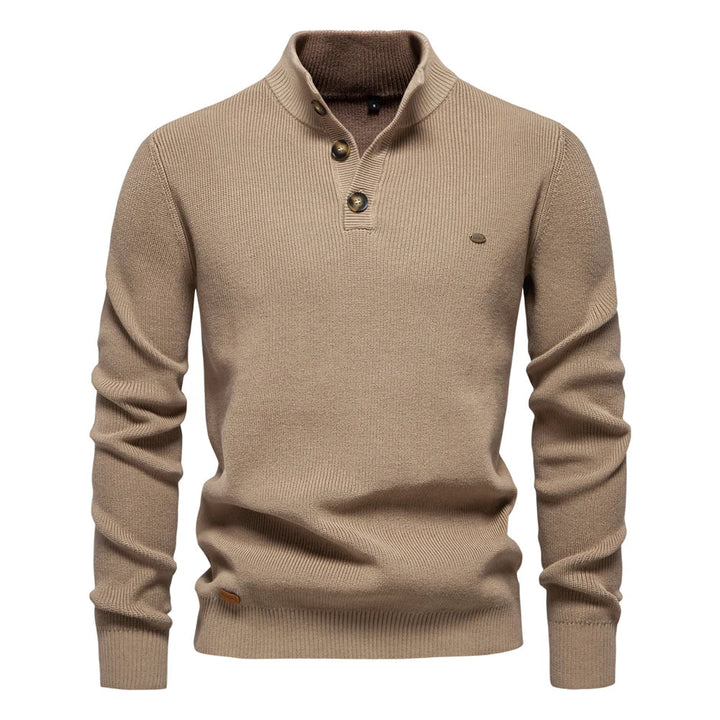 Konrad | Stylischer Herrenpullover mit Knopfdesign
