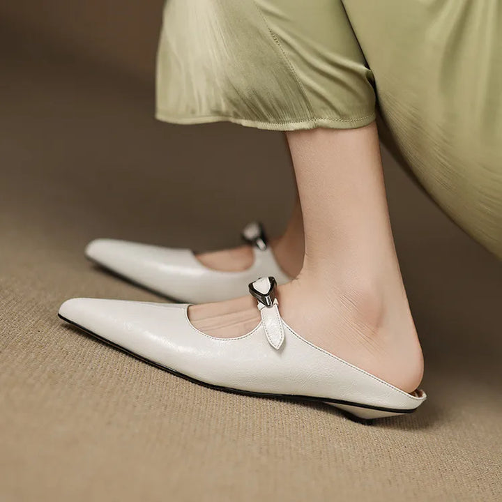 Mule aus echtem Leder Alour