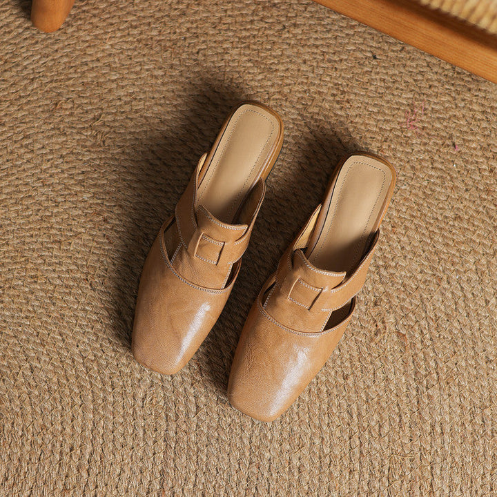 Mule aus echtem Leder Ivora