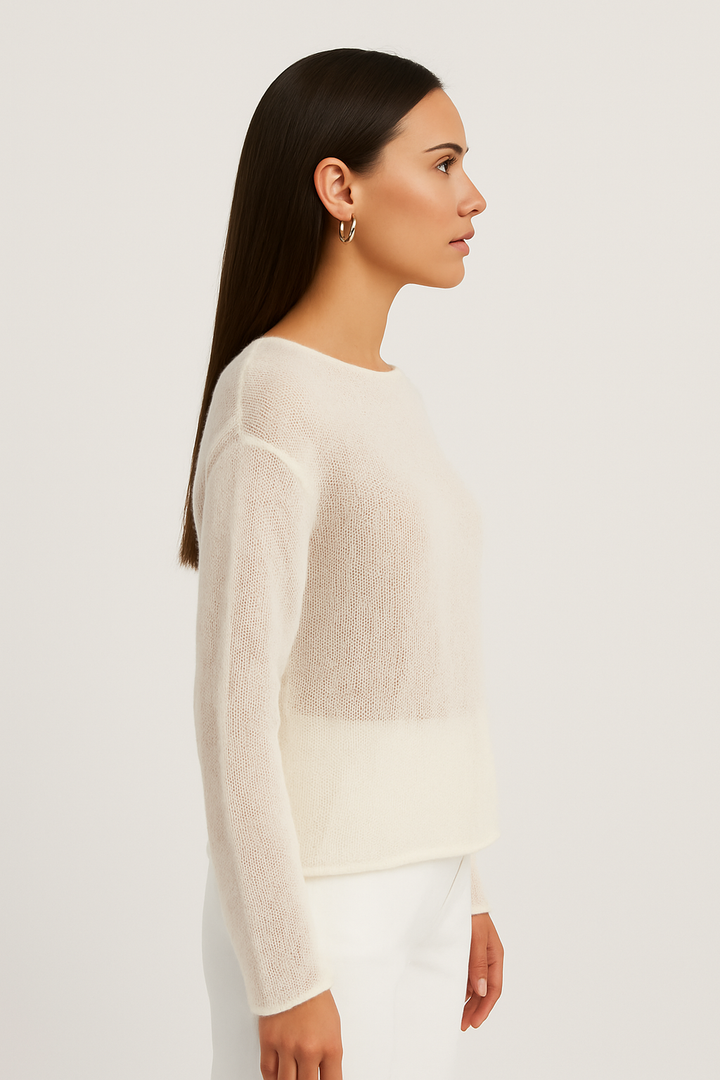Elodie | Leichter Pullover mit Bootsausschnitt