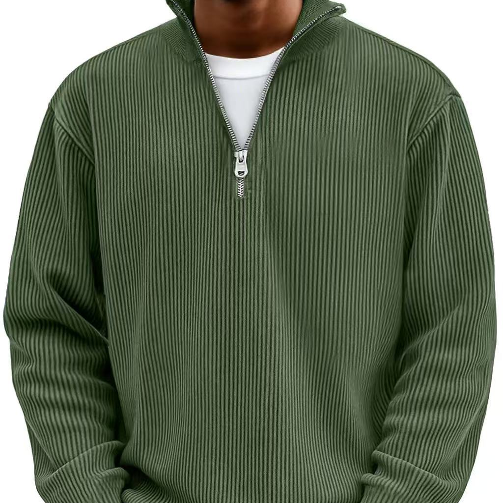 Jan | Pullover mit halbem Reißverschluss und langen Ärmeln