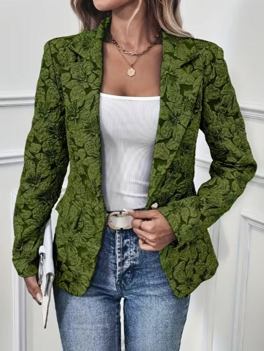 Blazer Fitted Jacquard Paisley für Damen