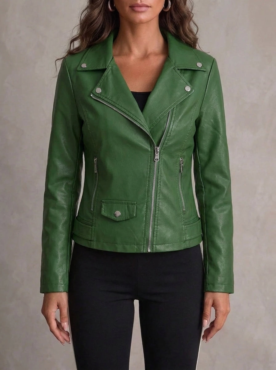 Ana - Widerstandsfähige und Elegante Lederjacke