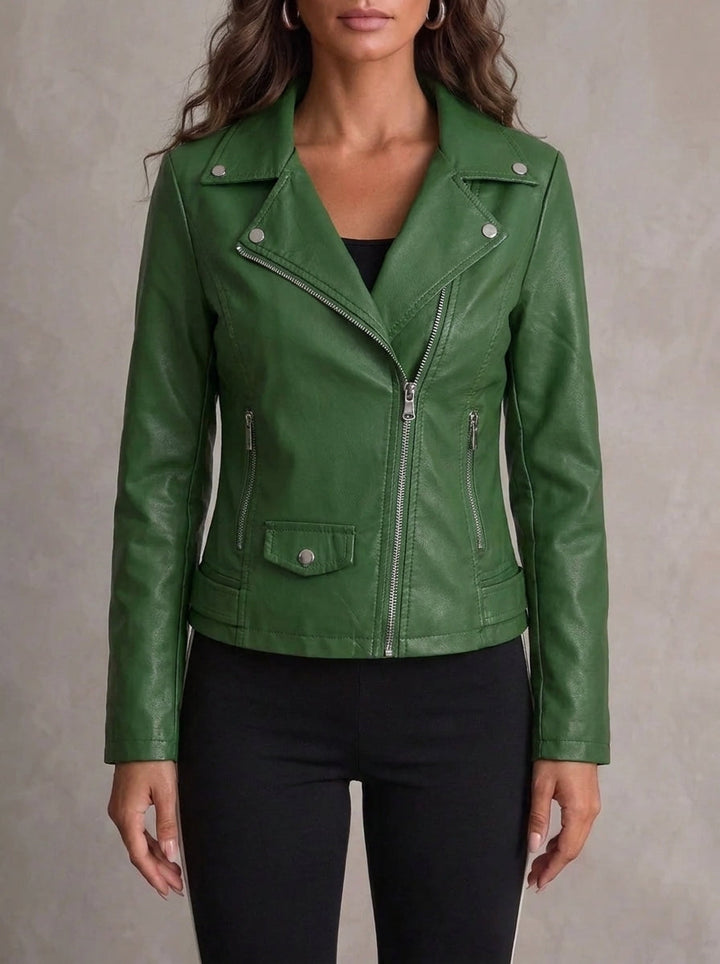 Ana - Widerstandsfähige und Elegante Lederjacke