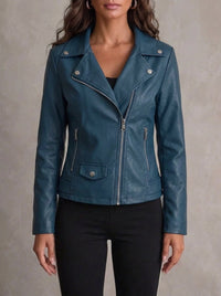 Nuria - Widerstandsfähige und Elegante Lederjacke