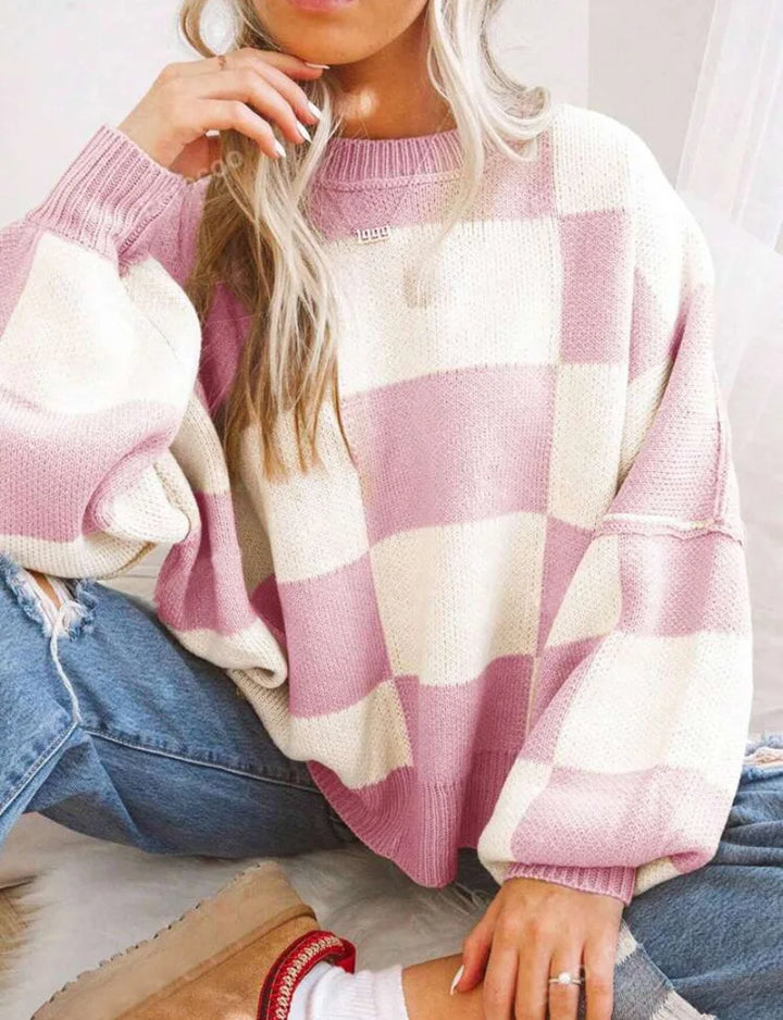 Wynne | Oversized Karomuster Pullover