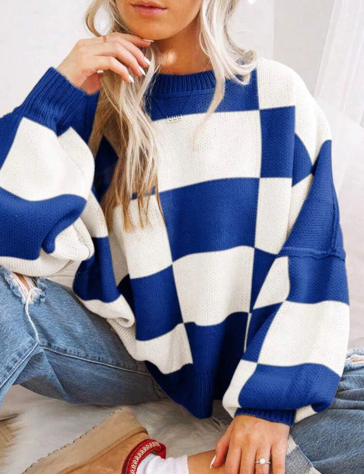 Wynne | Oversized Karomuster Pullover