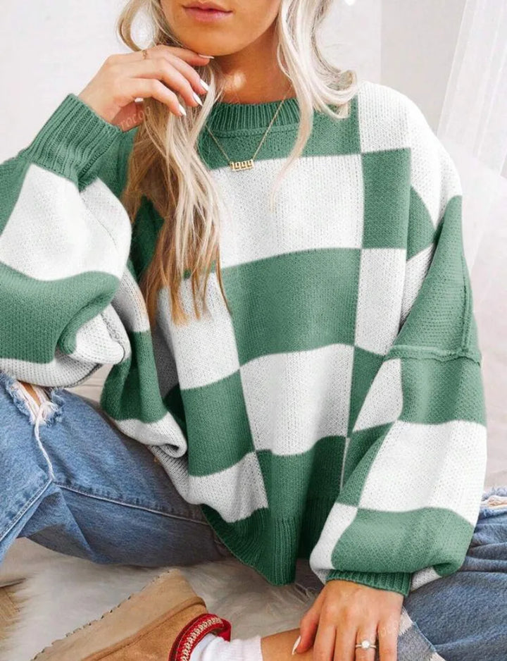 Wynne | Oversized Karomuster Pullover