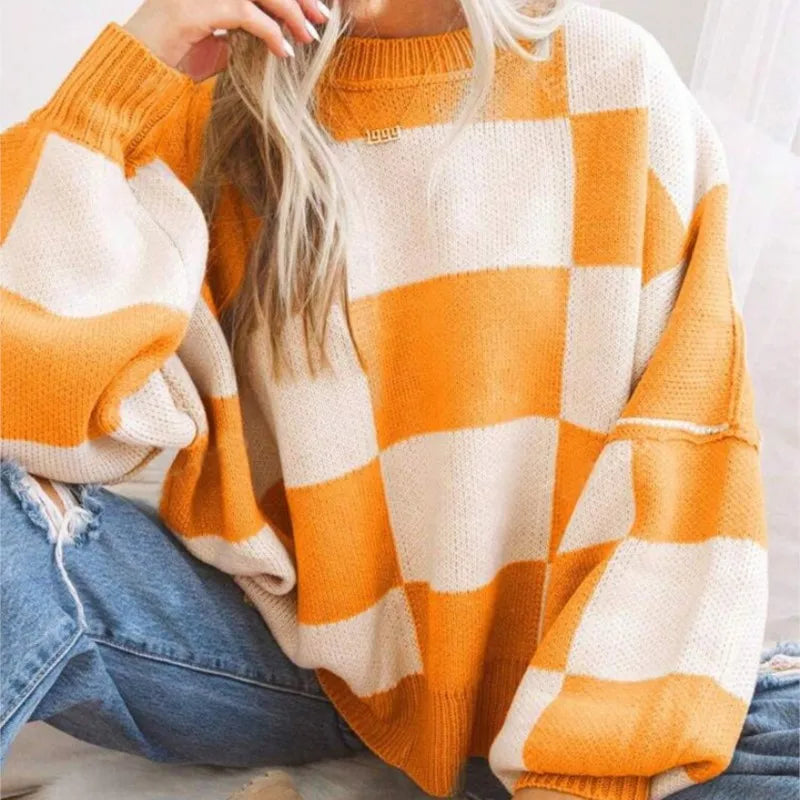 Wynne | Oversized Karomuster Pullover