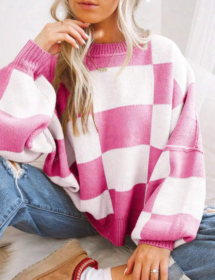 Wynne | Oversized Karomuster Pullover
