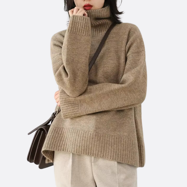 Elowen | Entspanntes Pullover mit Stehkragen